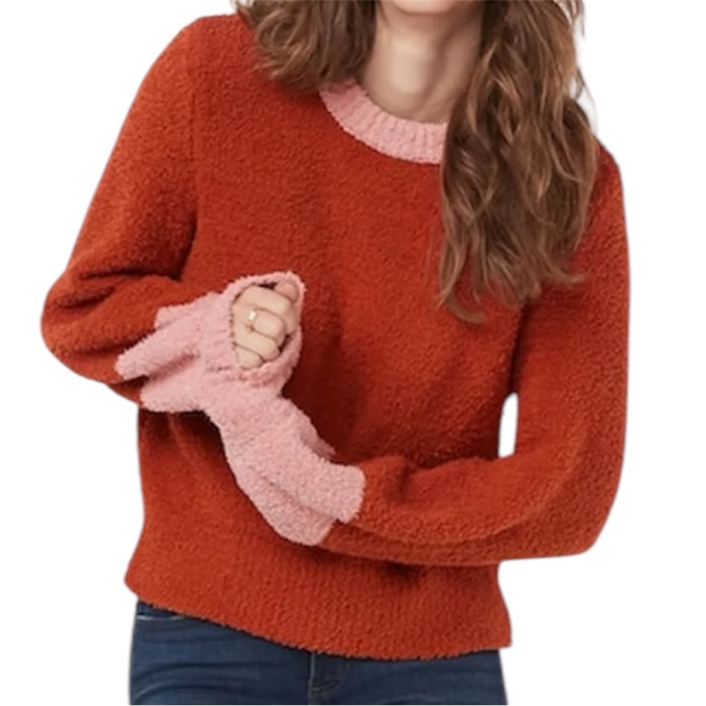 LC Lauren Conrad Blouson-Sleeve Sweater Size Large